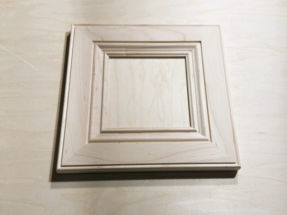 Mitered flat-panel door sample with ogee-with-bead profile
